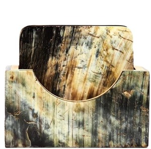 Ensemble de sous-verres en corne faits à la main, écologiques, protection naturelle de la table, sous-verres pour la décoration de la maison - Product Image 2