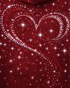 เสื้อฮู้ดดี้สีแดงประดับเพชรรูปหัวใจ ทรงโอเวอร์ไซส์ ผ้าฟลีซหนานุ่ม มีกระเป๋าจิงโจ้ ผลิตเสื้อผ้าสตรีทแวร์ตามสั่งสำหรับผู้ชาย - Product Image 6