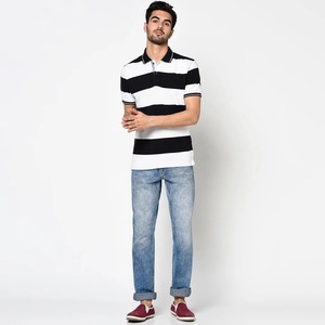 Wholesale Cotton Solid Pocket for Shirt Breathable Color Blocked Regular Fit for <b>Club</b> Uniforms Team Wear <b>Golf</b> Events OEM - Product Image 2
