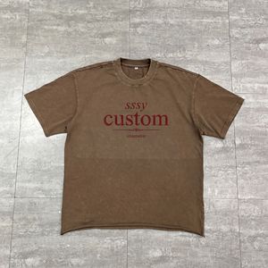 เสื้อยืดคุณภาพพรีเมียมประดับคริสตัล งานปักแบรนด์ตามสั่ง เนื้อผ้าฝ้ายนุ่ม ใส่ได้ทั้งชายและหญิง ทรงปกติ สไตล์สตรีทแวร์สำหรับฤดูร้อน - Product Image 4