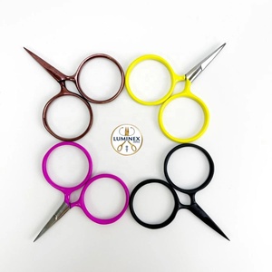 Mini ciseaux à broder mignons en forme de fleur, en acier inoxydable, pour droitiers, à 30 dents, pour la coupe des cheveux, pour les amateurs de bricolage - Product Image 6