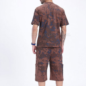Factory Direct Supply Men Wear <b>Tie</b> Dye Shorts Set Cotton <b>Polyester</b> Made Men <b>Tie</b> Dye Shorts Set - Product Image 2