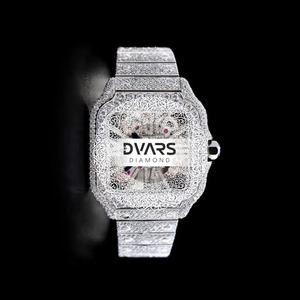 Reloj de Pulsera para Hombre Legacy Moissanite Iced Diamond de Lujo, Acero Inoxidable, Cuarzo ETA, Edición Limitada, Correa de 20 mm, Cristal Revestido - Product Image 4