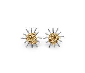 18K Gold Plated Textured Nugget <b>Stud</b> <b>Earrings</b> for Women Luxury Irregular Design <b>Fine</b> Jewelry <b>Earrings</b> Irregular Organic Design - Product Image 6