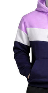 Sweat-shirt à capuche pour homme, pull en polaire color block à manches longues, avec poches latérales, survêtement décontracté respirant à taille élastique - Product Image 4