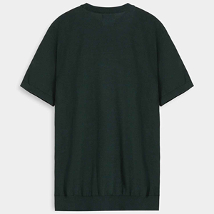 เสื้อยืดแขนสั้นผู้ชาย คอโอ ทรงเรียบ สีพื้น ผ้าฝ้าย 100% สวมใส่สบายๆ แมทช์กับกางเกงยีนส์สีฟ้าอ่อน - Product Image 2