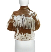 Veste matelassée personnalisée en cuir véritable respirant de haute qualité pour homme, en cuir de vachette à poils, avec garnissage en coton tissé façon velours côtelé