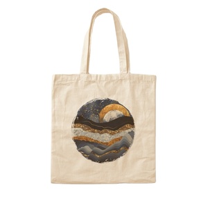 Fourre-tout en coton écologique de qualité moyenne pour cadeau promotionnel pour Shopper écologique et élégant - Product Image 1