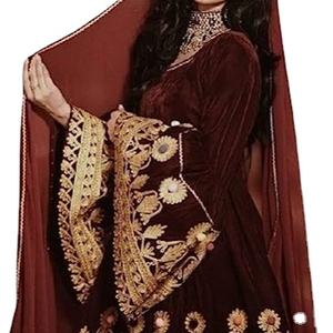 Vestido kuchi vintage étnico tribal, vestido Kuchi tradicional de fiesta Kuchi afgano/Pakistán multicolor vestido Kochi 3036 - Product Image 1