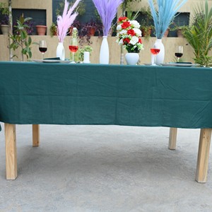 Elegant Handmade Floral Cotton Tablecloth Lace Border Luxury Dining <b>Table</b> <b>Cover</b> Premium Quality Modern Kitchen Event Decor Low - Product Image 2