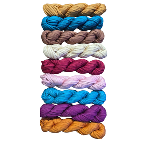 Cordon plat en soie recyclée Y S INTERNATIONAL 5 mm pour la fabrication de bijoux, colliers, bracelets, cordon textile texturé doux, artisanat DIY - Product Image 2