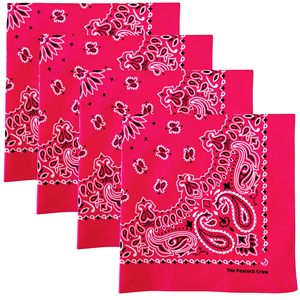 Wholesale Fine Hemmed Premium <b>Bandanas</b> High Quality Cotton Paisley Design Bandana 23x23 Inch Soft Breathable Fabric Comfortable - Product Image 1