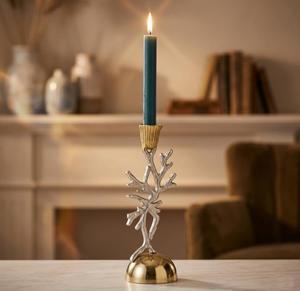 luxury Silver Metal Branch Taper <b>Candle</b> holder for <b>wedding</b> Centerpiece Home Decore - Product Image 3