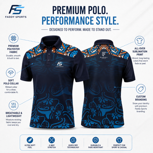 Custom Sublimated Men's Sports <b>Polo</b> Shirt Quick Dry Breathable Athletic Golf T-shirt Short Sleeve Floral Print Team Uniforms - Product Image 5