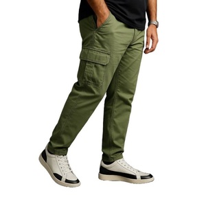 Pantalones Cargo de Lona Premium para Hombre, Novedad 2022, Cintura Elástica, Moda Masculina, Negros, Casuales, Personalizados, OEM, Transpirables, Antiestáticos - Product Image 1