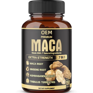 Cápsulas de Extracto de Raíz de Maca OEM ODM 500mg para Fuerza, Resistencia y Rendimiento Naturales, Polvo de Maca Puro para Hombres y Mujeres - Product Image 1