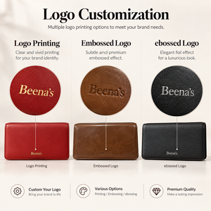 <b>Men's</b> <b>Brown</b> Microfiber Genuine Leather Long Slim <b>Wallet</b> Open Closure Waterproof Fashion Minimalist Design Daily Use - Product Image 4