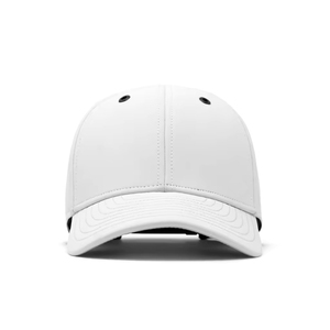 White Baseball Cap Fitted Unisex Solid Color Casual Wear Breathable <b>Waterproof</b> Twill Polyester <b>Hat</b> - Product Image 4