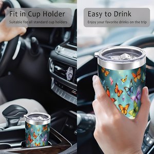 Stainless Steel Tumbler 20oz Double Wall Sublimation Blank Travel <b>Cup</b> For Personalization And Custom Design - Product Image 4
