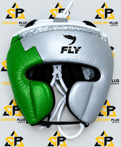 Premium Quality Fly <b>Boxing</b> Head Guard Customized Color Made With Genuine Leather With Logo Hook & Loop Lace-Up Closure Type - Product Image 1
