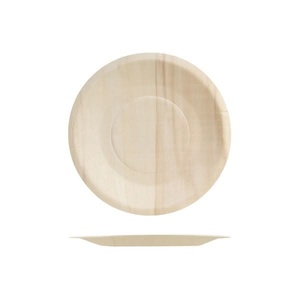 Assiettes en feuilles de palmier de qualité supérieure, 6 pouces, formes rondes, vaisselle jetable compostable, vaisselle de fête durable, en vrac - Product Image 1