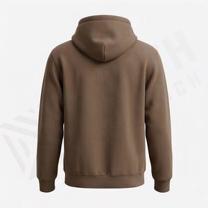 Custom Embroidered Plain Dyed Autumn Oversized Hoodie Personalized Cotton <b>Fleece</b> Pullover For Brands Premium Customized Color - Product Image 2