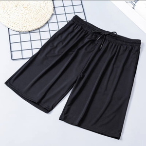 Pantalones Cortos Deportivos para Hombre, con Cordón, Color Sólido, Casuales, para Fitness, Cintura Media, Tejido de Poliéster - Product Image 3
