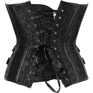 Wholesale Women Plus Size Training Corset Bustier Top Shaper Latex Body Trainer <b>Bodysuit</b> <b>Leather</b> Corset top for Women - Product Image 3