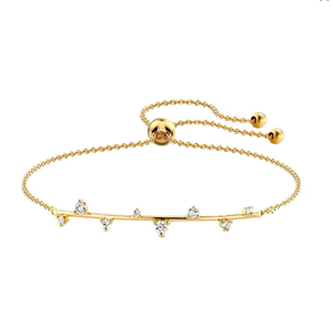 Bracelet tennis quotidien unisexe en or jaune 18 carats, serti de diamants naturels taille brillant, certifié IGI, par Lilaba Enterprise - Product Image 1