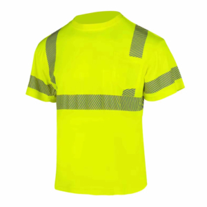 T-shirt à manches courtes pour hommes, travailleurs de la construction, sécurité, haute visibilité, caractéristiques de sécurité réfléchissantes, tissu respirant à séchage rapide - Product Image 2
