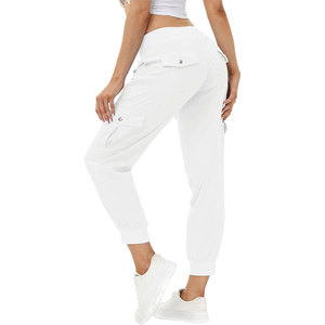 Pantalon cargo en coton pour femme, coupe décontractée et ample, durable, style décontracté, fabrication sur mesure avec logo, fourniture - Product Image 6