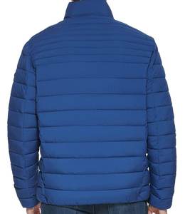 Chaqueta de invierno para hombre, talla grande, color azul, impermeable, con cuello alto, cierre de cremallera, estilo urbano, a la moda. - Product Image 6