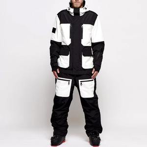 Traje de Esquí para Adultos, Cálido e Impermeable, Mono de Nieve de Una Pieza |   Sudadera con Capucha y Cremallera, Colores Personalizados, Logotipo, Precio de Fábrica, Diseño Gratuito, Maqueta - Product Image 3