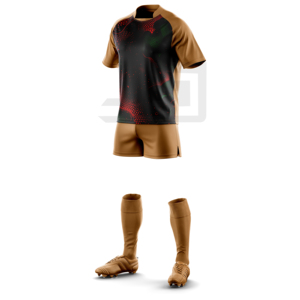 Shorts de rugby imprimés pour équipes, légers, coupe-vent, écologiques, en tissu à col en V, pour entraînements et tournois - Product Image 4
