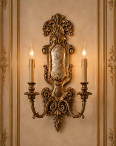 Jansons Company Contemporary Brass Oval <b>Wall</b> Sconce | Luxury Decorative <b>Wall</b> Light Ornate Carved <b>Frame</b> for Boutique Hotels - Product Image 6