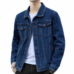 MKB - Conjunto de Ropa para Hombre, Chaqueta Vaquera Personalizada con Estampado Desgastado, Pantalones Vaqueros, Cómodos, Venta Caliente - Product Image 2