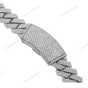 18MM 20 Inches <b>Iced</b> Cuban Link <b>Chain</b> 925 Sterling Silver Plated Thick Miami Luxury Statement Hip Hop <b>Chain</b> - Product Image 2