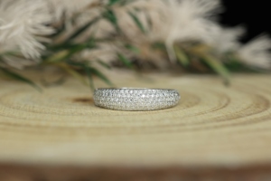 Nuevo Anillo de Plata S925, Estilo Europeo y Americano, Completamente Incrustado, Estilo de Moda de Instagram, Joyería de Boutique para Mujer - Product Image 6