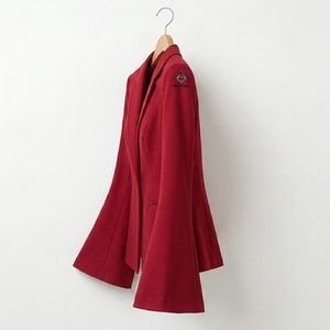Greek Apparel Heritage Masonic Regalia Red Women Blazer <b>Coat</b> With <b>Flare</b> Sleeves Sorority Embroidery Office Lady Style - Product Image 2