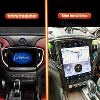 Autoradio GPS Android 13 12,1'' pour Maserati Ghibli 2014-2019 Écran Tesla Lecteur multimédia de voiture Stéréo auto