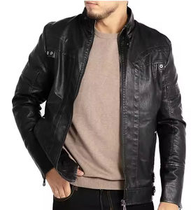 Diseña Tu Propia Chaqueta de Cuero de Moda para Hombre de Alta Calidad |   Chaqueta de cuero con cremallera y manga larga |   Mejor Precio OEM al por Mayor - Product Image 3