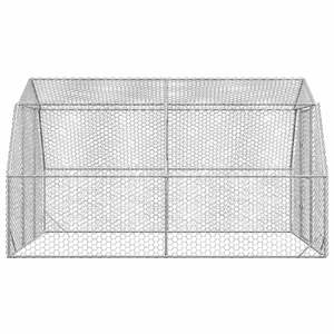 Grand enclos à poules durable en acier galvanisé, cage à animaux robuste et de grande taille - Product Image 4