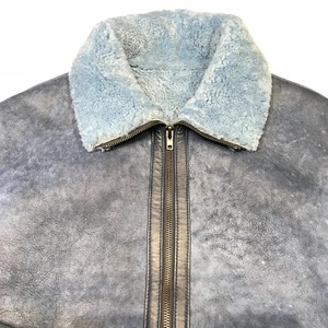 Men's Genuine Leather Shearling <b>Jacket</b> Soft Fur <b>Lined</b> Winter Coat Premium Aviator Biker Style Warm Durable Fashion Wear - Product Image 4