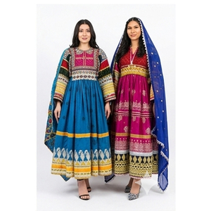Vestidos Tradicionales Afganos Kuchi Ecológicos, Estilo Holgado, Vestido Tribal Afgano Kuchi Pashtun Vintage, Producto en Venta - Product Image 4