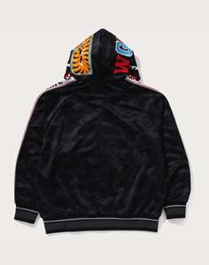 Splendid Apparel Chaqueta con Capucha y Cremallera Unisex Negra, 100% Algodón Felpa, Estilo Urbano Oversize para Invierno - Product Image 2