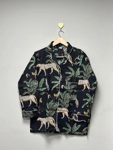 ชุดนอนผ้าฝ้ายลายเสือ: ชุดนอนสไตล์โบฮีเมียน - Product Image 2