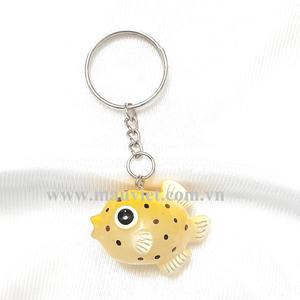 Llavero de estatua de pez dorado hecho a mano, recuerdo de poliresina y decoración, Material de resina - Product Image 2