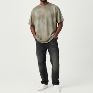 Camisetas Extra Grandes de Corte Holgado para Hombre, 100% Algodón, Impresión de Serigrafía Personalizada, Estilo Hip Hop Ecológico de Alta Calidad 2026 - Product Image 5