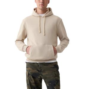 Men's High Quality Custom Sports Pullover Sweatshirt Plain Reverse Weave Hoodie with Kangaroo Pocket Premium Clothing - Product Image 3