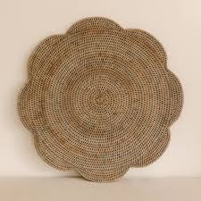 Sets de table ronds en rotin naturel festonné, style bohème, pour la décoration de table, fabriqués au Vietnam - Product Image 4